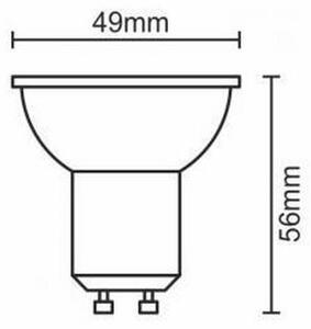 LED Žárovka GU10/6W/230V 3000K černá