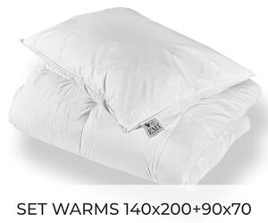 Set péřové přikrývky a polštáře Warms 140x200 + 90x70 EMI