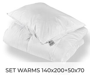 Set péřové přikrývky a polštáře Warms 140x200 + 50x70 EMI