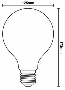 LED Žárovka FILAMENT G125 E27/11W/230V 3000K
