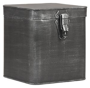 Úložné boxy a koše - antická šedá - kov - XL