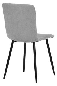 Židle jídelní, šedá látka, černý kov DCL-964 GREY2
