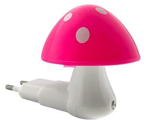 LED Dětské noční světlo se senzorem soumraku LED/0,5W/230V muchomůrka
