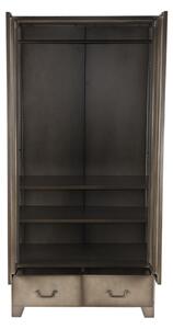 LABEL51 Vysoká skříň Fence - kov - vintage - 2 dveře