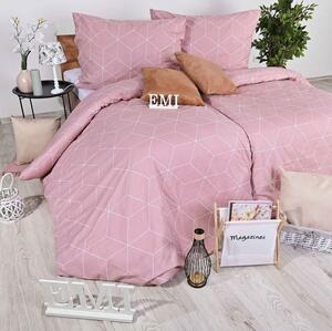 Flanelové povlečení Alya rosa EMI, Standardní set jednolůžko obsahuje 1x 140x200 + 1x 70x90