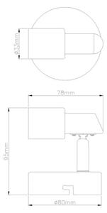 Globo 57385-1 - LED Nástěnné bodové svítidlo KINLEY 1xGU10/3W/230V