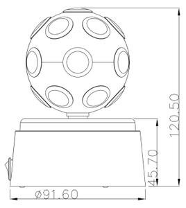 Globo 28017 - LED dekorační lampa DISCO LED/0,06W/3xAA