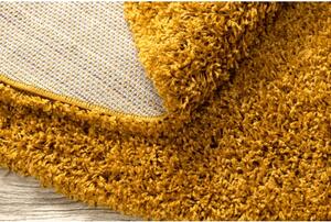 Dywany Luszczow Dětský kusový koberec SOFFI kulatý, shaggy 5 cm zlato Rozměr koberce: 80 cm KRUH