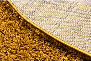 Dywany Luszczow Dětský kusový koberec SOFFI kulatý, shaggy 5 cm zlato Rozměr koberce: 80 cm KRUH