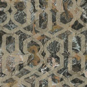 Luxusní geometrická mramorovaná tapeta, M69914, Splendor, Zambaiti Parati