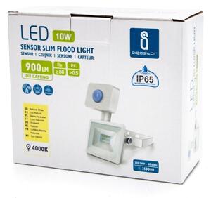 Aigostar - LED Reflektor se senzorem LED/10W/230V 4000K IP65 bílá