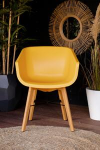 Amalia Rondo jídelní židle Hartman s eucalyptus podnoží Barva: yellow