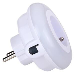 Retlux- LED Orientační svítidlo se soumrakovým senzorem a zásuvkou LED/0,6W/230V