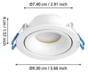 Eglo 901167 - LED Stmívatelné podhledové svítidlo ARENALS LED/4,9W/230V bílá