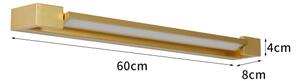 Brilagi-LED Koupelnové osvětlení zrcadla AQUA LINE LED/18W/230V 60 cm IP44 zlatá