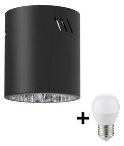 LED Bodové svítidlo GEORGE 1xE27/6W/230V pr. 11 cm černá