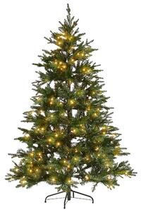 Vánoční stromek se světýlky 180 cm zelený FIDDLE