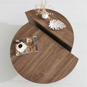 Designový konferenční stolek Baltenis 90 cm vzor ořech