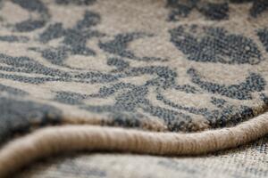 Kusový koberec vlněný JADE 45016/100 OSTA Ornament vintage béžový modrý Rozměr: 67x130 cm