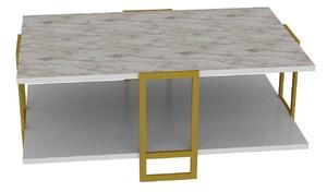 Designový konferenční stolek Abequa 91,5 cm bílý