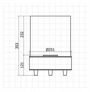 Planika Dancing Flames - BIO krb 36,3x25,1 cm 2,5kW