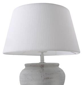 Stolní lampa Lindby Aelith, Ø 30 cm, bílá, keramika, E27