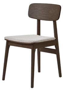 Hnědá čalouněná jídelní židle Livo – Unique Furniture