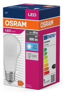 LED Žárovka VALUE A60 E27/8W/230V 4000K - Osram