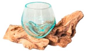 VÁZA, dřevo, sklo, 8 cm Ambia Home