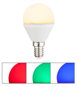 LED RGBW Stmívatelná žárovka ILLU E14/4,9W/230V 2700K + DO - Globo 106750K