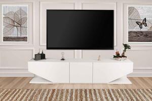 Designový TV stolek Layla 180 cm bílý