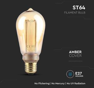 LED Žárovka FILAMENT ST64 E27/4W/230V 1800K Art Edition