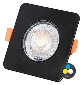 Ecolite LED-YL202/7W/CCT/CR - LED Podhledové svítidlo KENT LED/3/5/7W/230V černá
