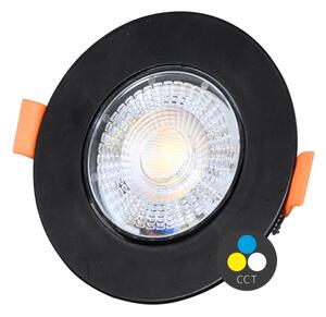 Ecolite LED-YL201/7W/CCT/CR - LED Podhledové svítidlo ZITA LED/3/5/7W/230V černá
