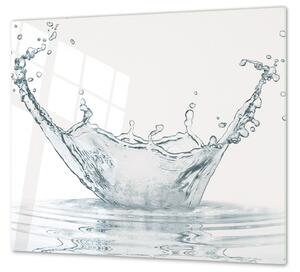 Ochranná deska voda z hladiny bílý podklad - 52x60cm / S lepením na zeď