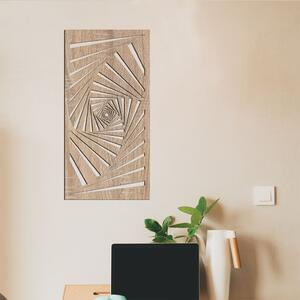 Dřevo života | Dřevěný dekorační panel na zeď SCHODIŠTĚ | Rozměry (cm): 20x40 | Barva: Světlý dub