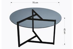 Designový konferenční stolek Neelix II 75 cm černý
