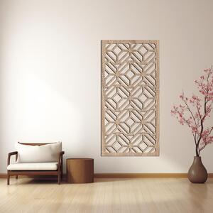 Dřevo života | Dřevěný dekorační panel na zeď CROSS | Rozměry (cm): 20x40 | Barva: Ořech