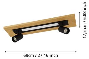 Eglo 39748 - LED Bodové svítidlo TORRESTRALLE LED/12W/230V + 2xGU10/4,5W
