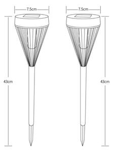Globo 36705-2 - SADA 2x LED Solární lampa LED/0,1W/1,2V IP44