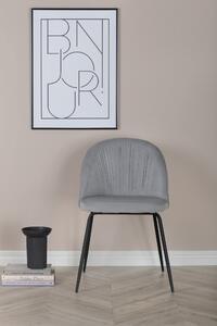 Jídelní židle Wrinkles, 2ks, šedá, S49xD50xV79,5