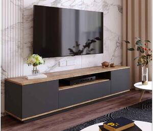 Designový TV stolek Belisario 180 cm antracitový