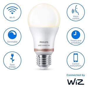 SADA 2x LED Stmívatelná žárovka Philips A60 E27/8W/230V Wi-Fi