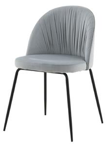 Jídelní židle Wrinkles, 2ks, šedá, S49xD50xV79,5