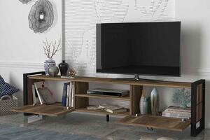 Designový TV stolek Tadashi 184,5 cm vzor ořech
