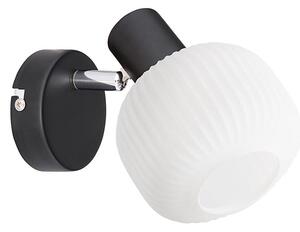Prezent 27519 - Nástěnné bodové svítidlo ARYA 1xE14/40W/230V černá/bílá