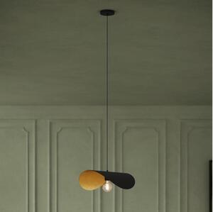 Eglo 390393 - Lustr na lanku SACEDA 1xE27/40W/230V 53 cm černá/zlatá