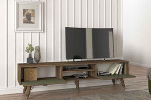 Designový TV stolek Asher 180 cm vzor ořech