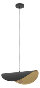 Eglo 390393 - Lustr na lanku SACEDA 1xE27/40W/230V 53 cm černá/zlatá