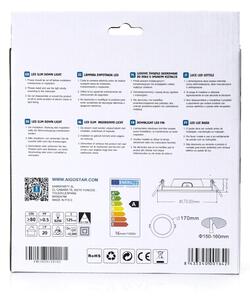 Aigostar - LED Podhledové svítidlo ULTRATHIN LED/16W/230V 4000K bílá